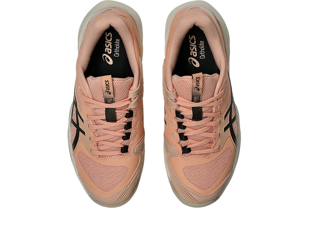Asics Women's SOLUTION SPEED FF 4 Tennis Shoes in Cantaloupe/Black Coffee