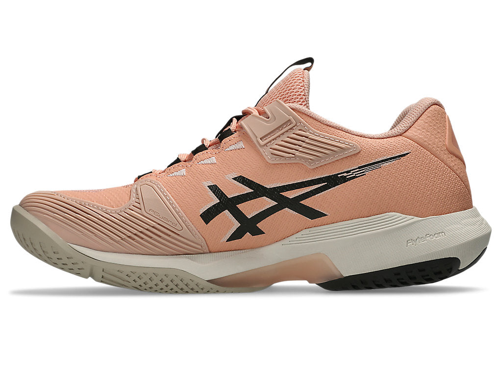 Asics Women's SOLUTION SPEED FF 4 Tennis Shoes in Cantaloupe/Black Coffee