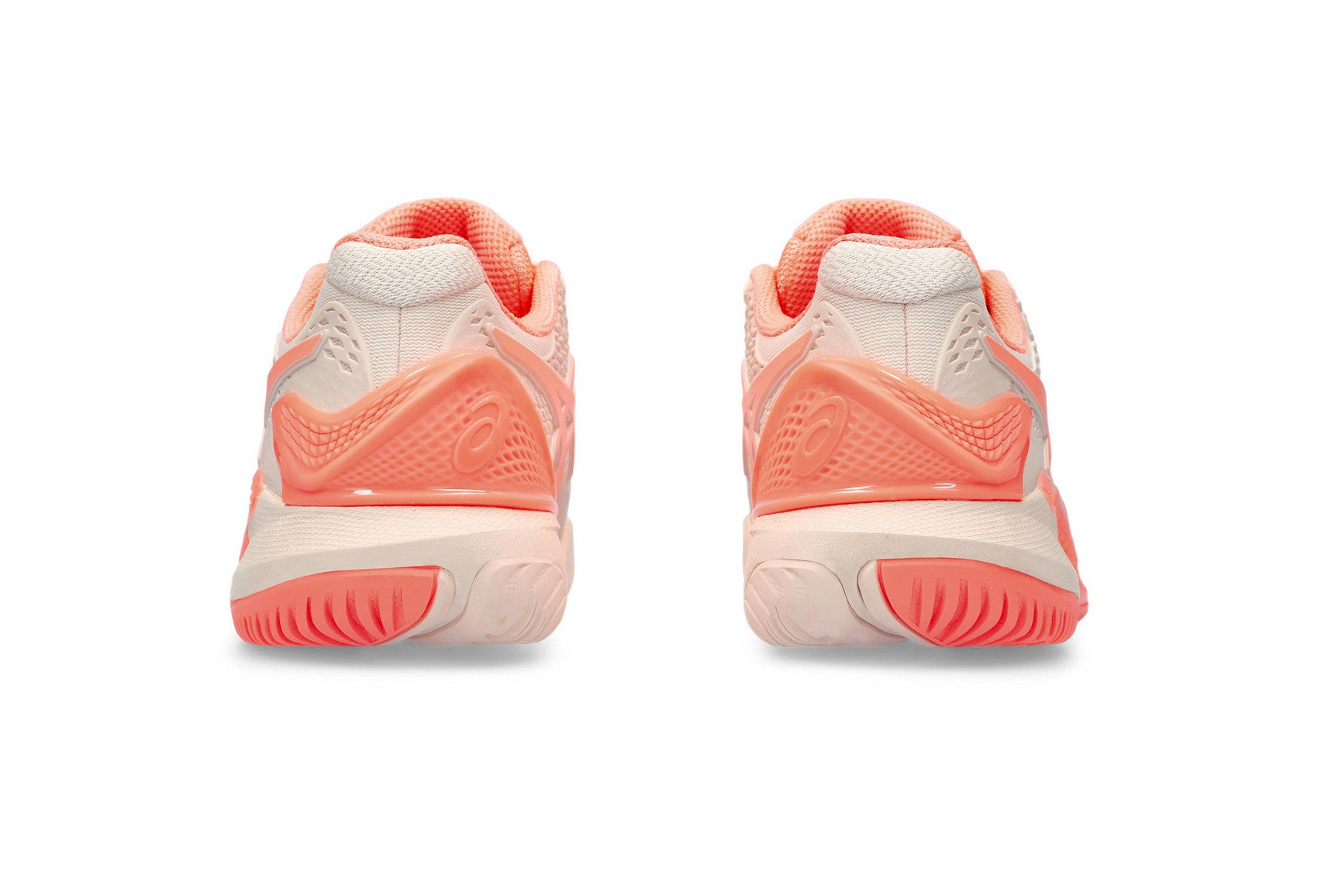 Asics Women's GEL-RESOLUTION 9 Tennis Shoes in Pearl Pink/Sun Coral