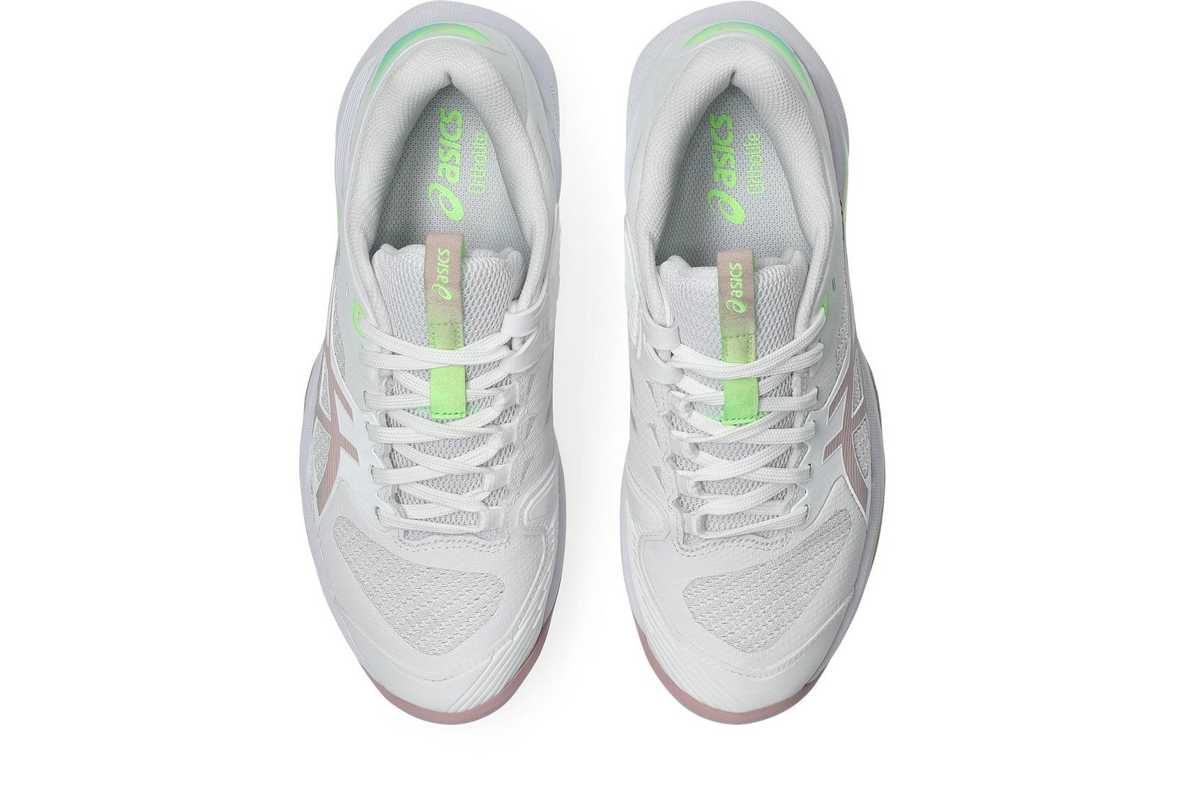 Asics Women's SOLUTION SPEED FF 4 Tennis Shoes in White/Morganite