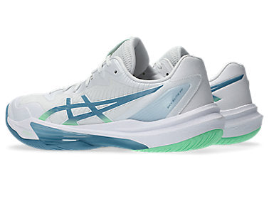 Asics Men's SKY ELITE FF 3 Volleyball Shoes in White/Saba Blue