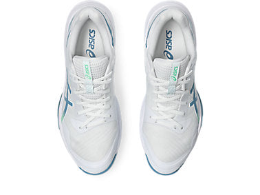Asics Men's SKY ELITE FF 3 Volleyball Shoes in White/Saba Blue