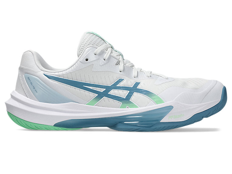 Asics Men's SKY ELITE FF 3 Volleyball Shoes in White/Saba Blue