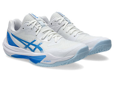 Asics Women's SKY ELITE FF 3 Volleyball Shoes in White/Blue Coast