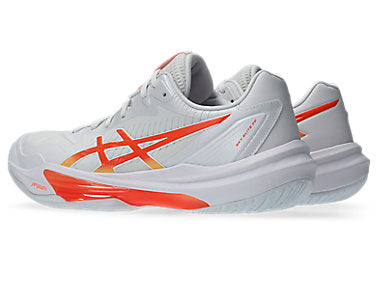 Asics Women's SKY ELITE FF 3 Volleyball Shoes in White/Vivid Coral