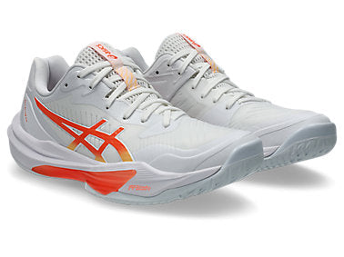 Asics Women's SKY ELITE FF 3 Volleyball Shoes in White/Vivid Coral