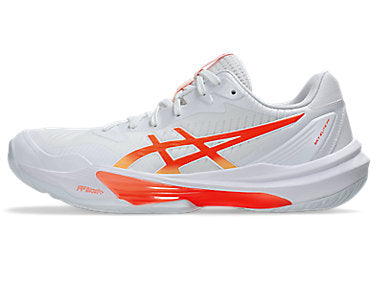 Asics Women's SKY ELITE FF 3 Volleyball Shoes in White/Vivid Coral