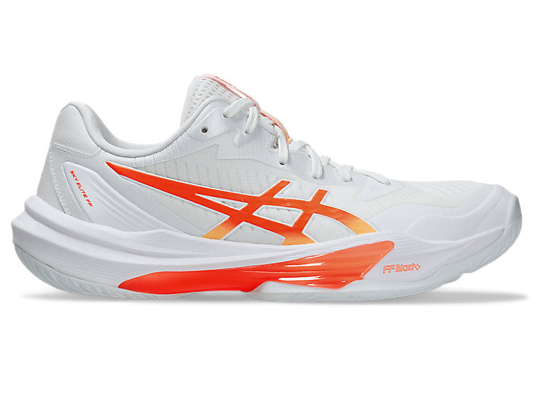 Asics Women's SKY ELITE FF 3 Volleyball Shoes in White/Vivid Coral