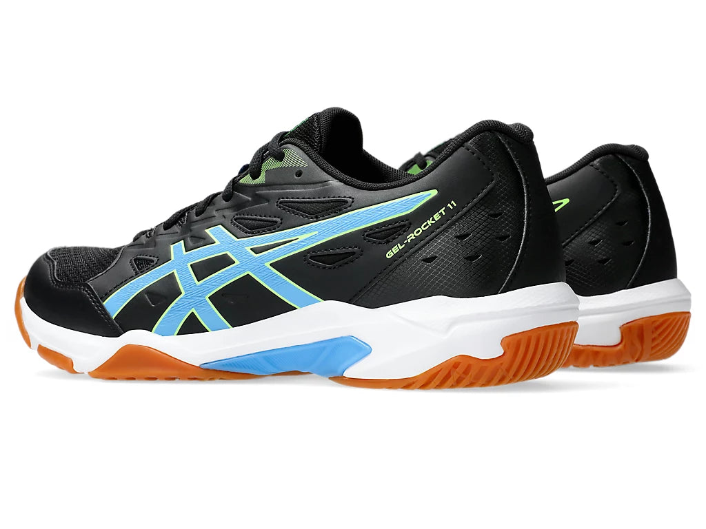 Asics Men's GEL-ROCKET 11 Indoor Shoes in Black/Waterscape