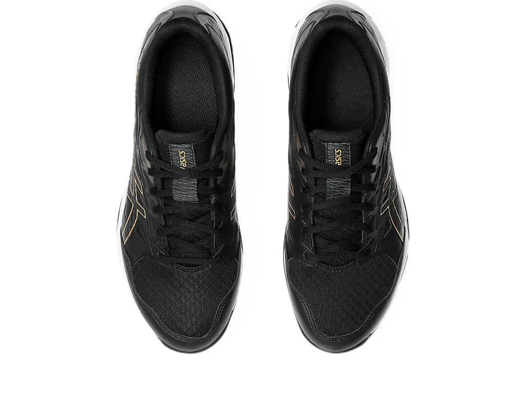 Asics Men's GEL-ROCKET 11 Indoor Shoes in Black/Pure Gold