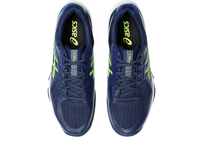 Asics Men's BLADE FF Indoor Shoes in Blue Expanse/Safety Yellow