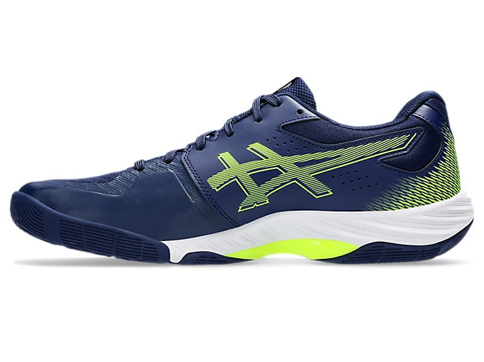 Asics Men's BLADE FF Indoor Shoes in Blue Expanse/Safety Yellow