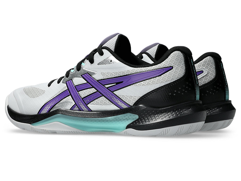 Asics Men's GEL-TACTIC 13 Indoor Shoes in Concrete/Radiant Amethyst