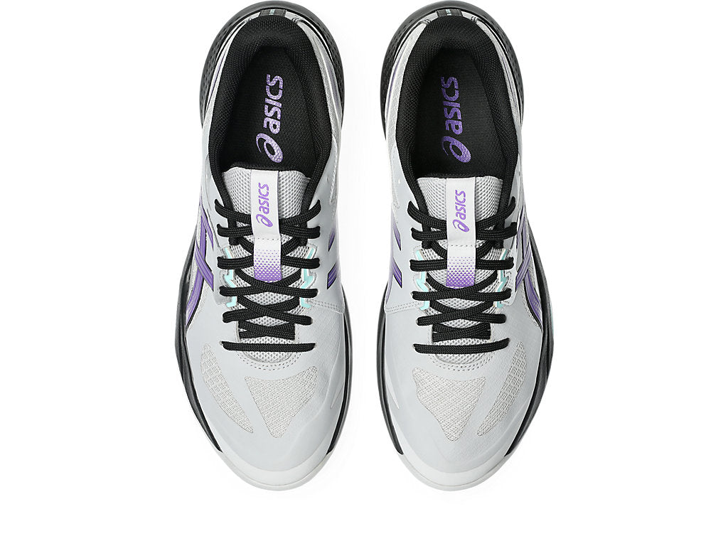 Asics Men's GEL-TACTIC 13 Indoor Shoes in Concrete/Radiant Amethyst