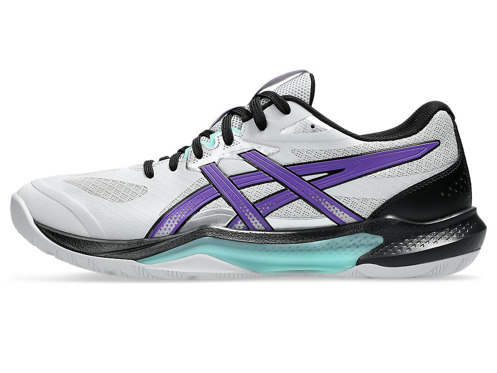 Asics Men's GEL-TACTIC 13 Indoor Shoes in Concrete/Radiant Amethyst
