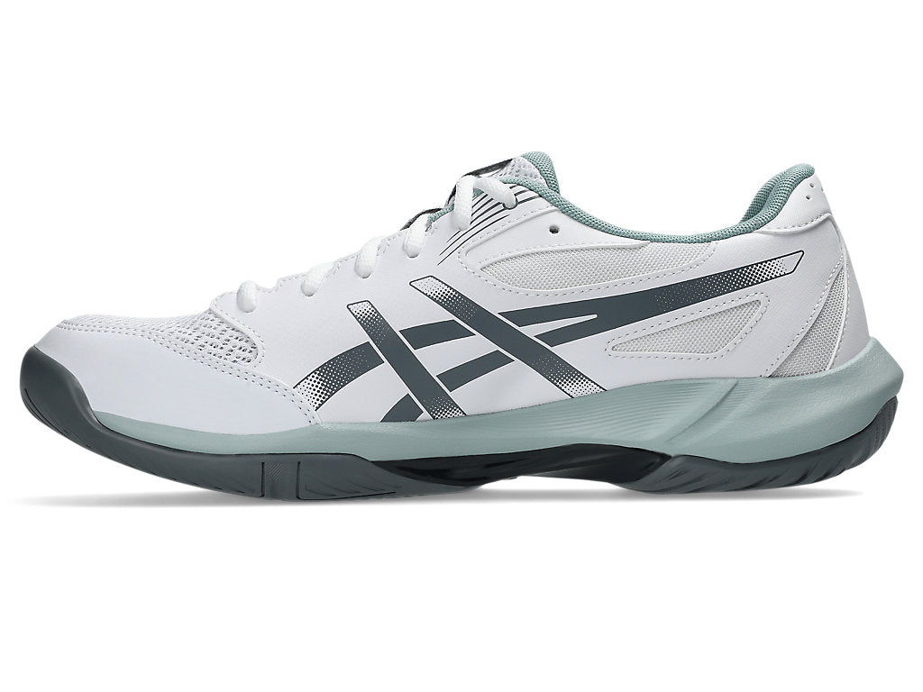 Asics Men's GEL-ROCKET 12 Wide (2E) Indoor Shoes in White/Steel Grey