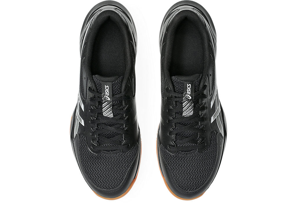 Asics Men's GEL-ROCKET 12 Indoor Shoes in Black/Gunmetal