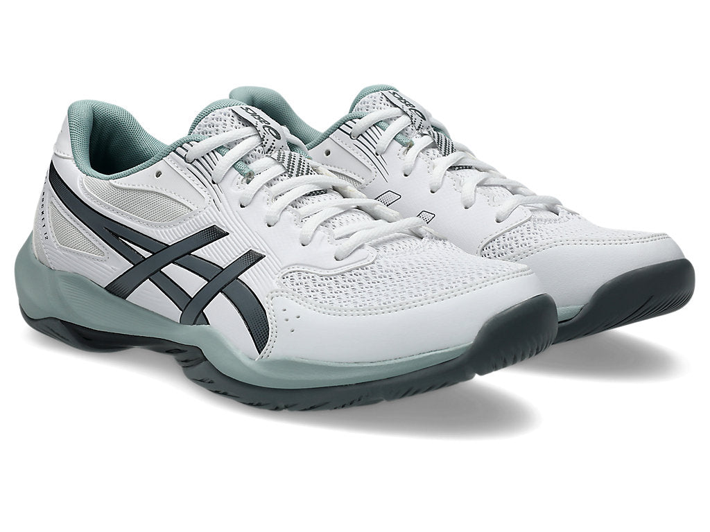 Asics Men's GEL-ROCKET 12 Indoor Shoes in White/Steel Grey