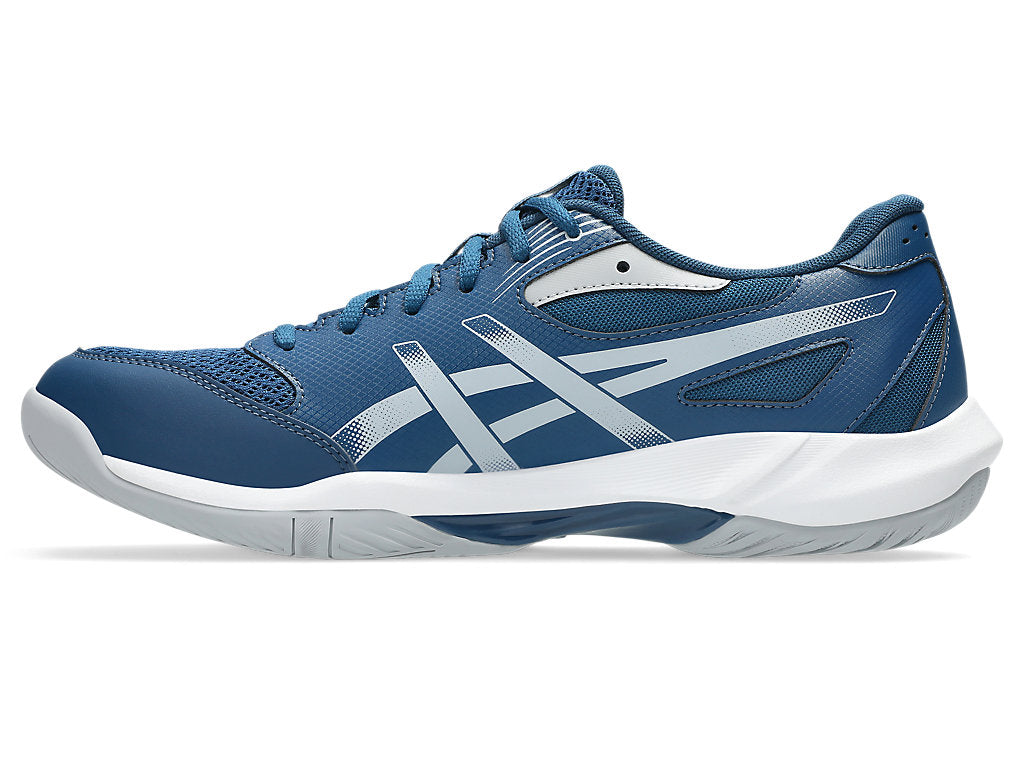Asics Men's GEL-ROCKET 12 Indoor Shoes in Mako Blue/Piedmont Grey