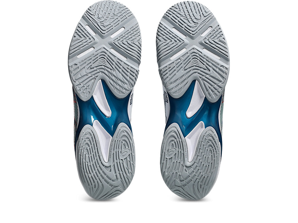 Asics Men's BLADE FF 2 Indoor Court Shoes in White/Mako Blue