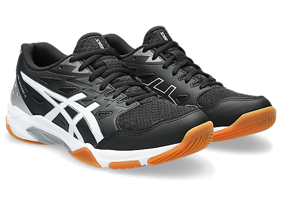Asics Women`s GEL-ROCKET 11 Indoor Shoes in Black/Pure Silver