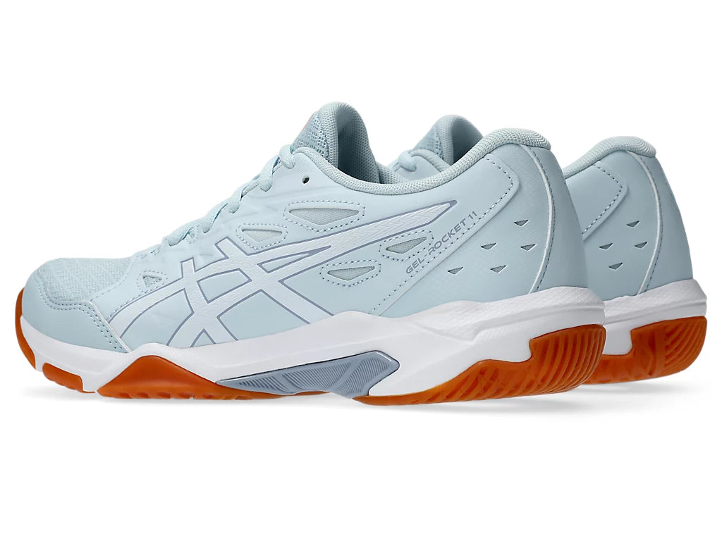 Asics Women's GEL-ROCKET 11 Indoor Shoes in Cool Grey/White