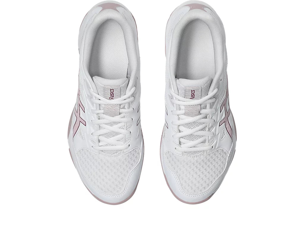 Asics Women's GEL-ROCKET 11 Indoor Shoes in White/Watershed Rose