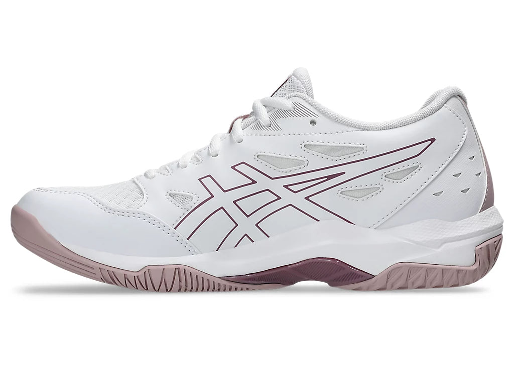 Asics Women's GEL-ROCKET 11 Indoor Shoes in White/Watershed Rose