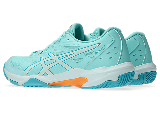 Asics Women`s GEL-ROCKET 11 Indoor Shoes in Illuminate Mint/Soothing Sea