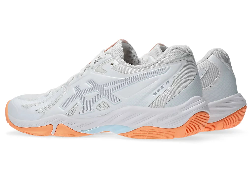 Asics Women's BLADE FF Indoor Shoes in White/Grey Blue