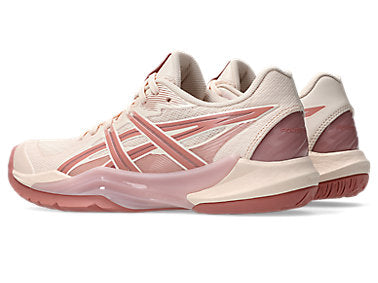 Asics Women's POWERBREAK FF Indoor Shoes in Pearl Pink/Morganite