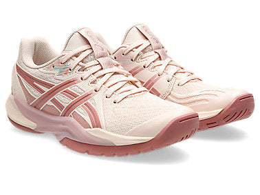 Asics Women's POWERBREAK FF Indoor Shoes in Pearl Pink/Morganite