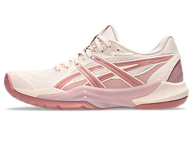 Asics Women's POWERBREAK FF Indoor Shoes in Pearl Pink/Morganite