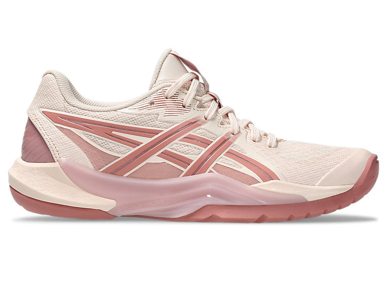 Asics Women's POWERBREAK FF Indoor Shoes in Pearl Pink/Morganite