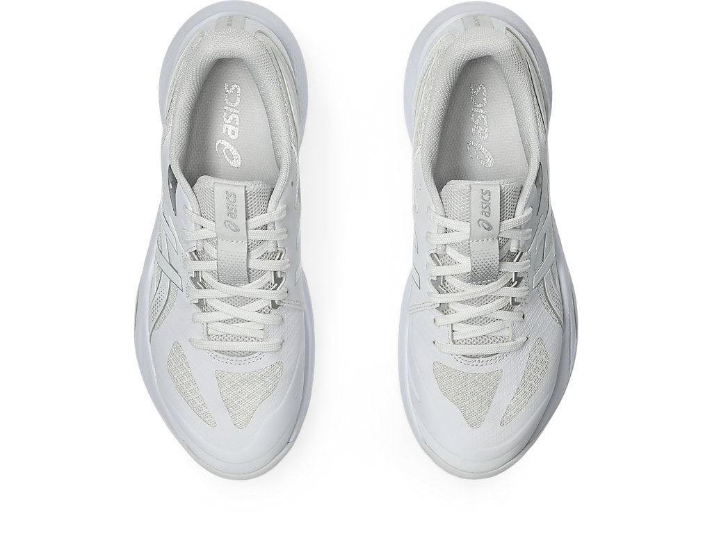 Asics Women's GEL-TACTIC 13 Indoor Shoes in White/Pure Silver