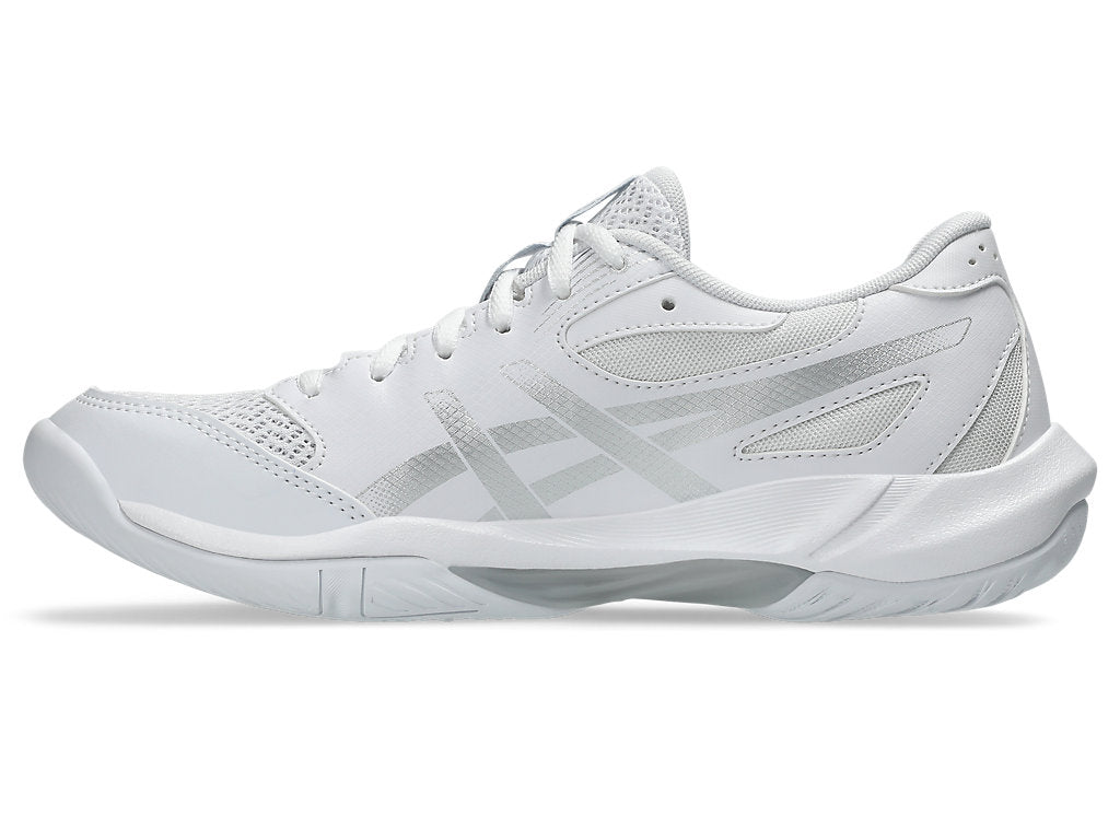 Asics Women's GEL-ROCKET 12 Indoor Shoes in White/Pure Silver