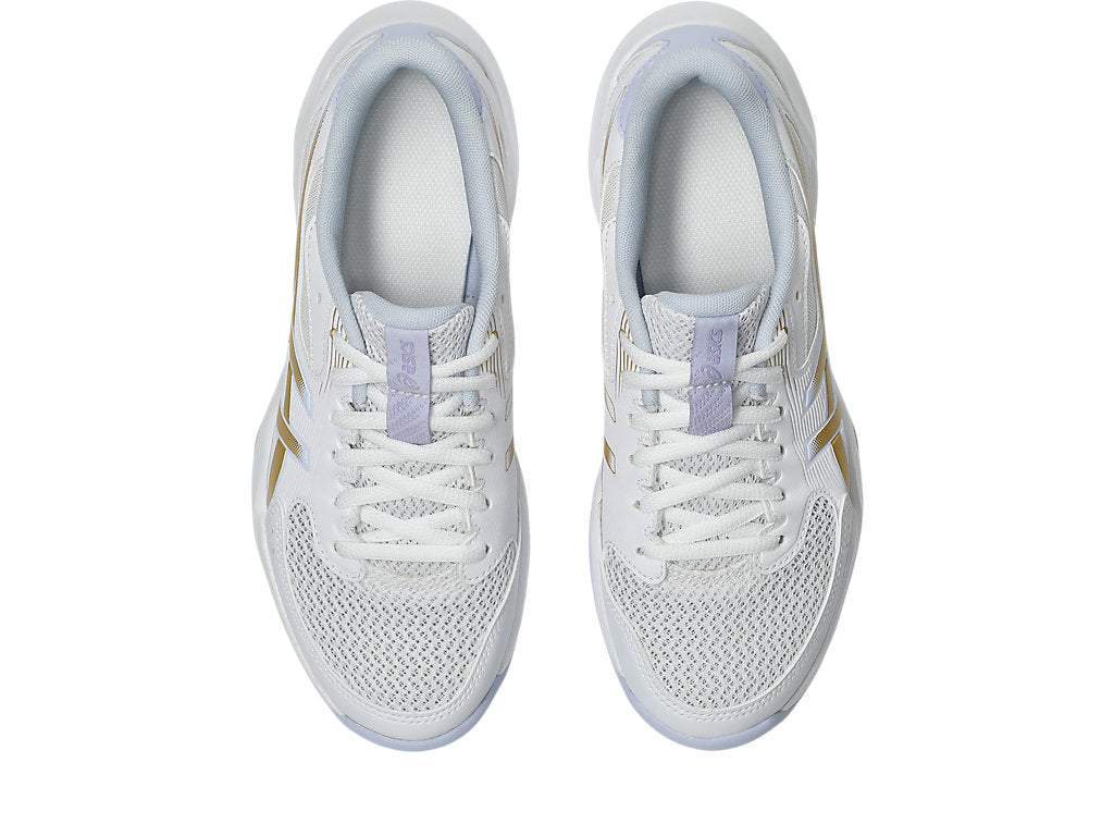 Asics Women's GEL-ROCKET 12 Indoor Shoes in White/Champagne