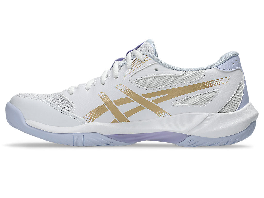 Asics Women's GEL-ROCKET 12 Indoor Shoes in White/Champagne