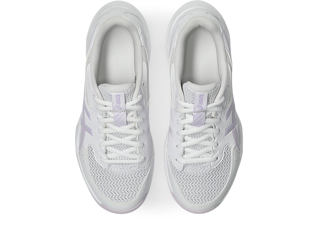 Asics Women's GEL-ROCKET 12 Indoor Shoes in White/Dahlia