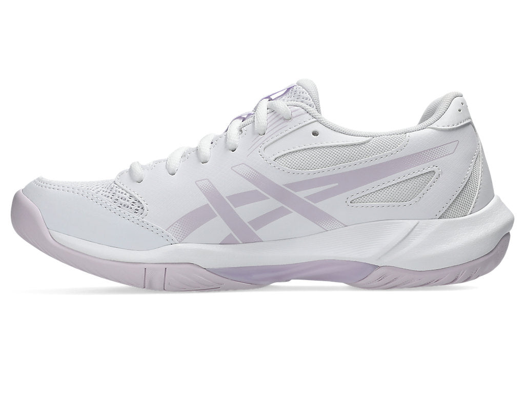 Asics Women's GEL-ROCKET 12 Indoor Shoes in White/Dahlia