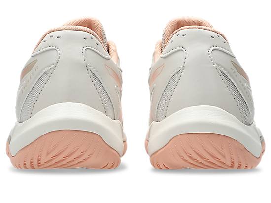 Asics Women's GEL-ROCKET 12 Indoor Shoes in Soft Oat/Cantaloupe