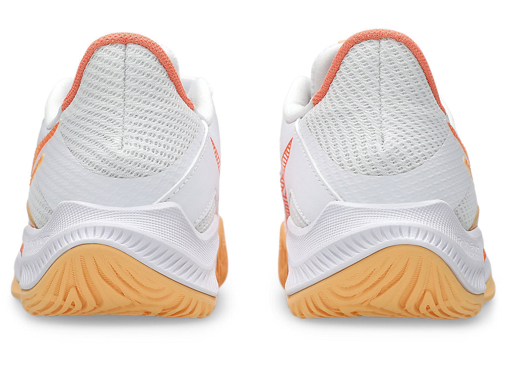 Asics Women's BLADE FF 2 Indoor Shoes in White/Vivid Coral