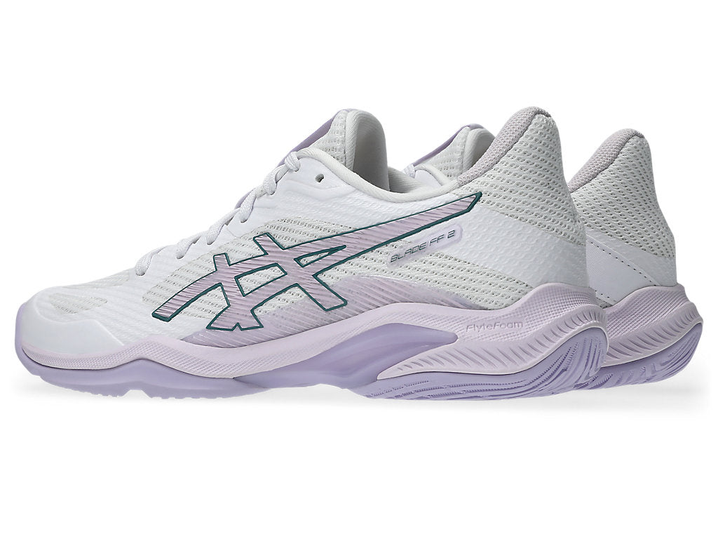 Asics Women's BLADE FF 2 Indoor Shoes in White/Dahlia