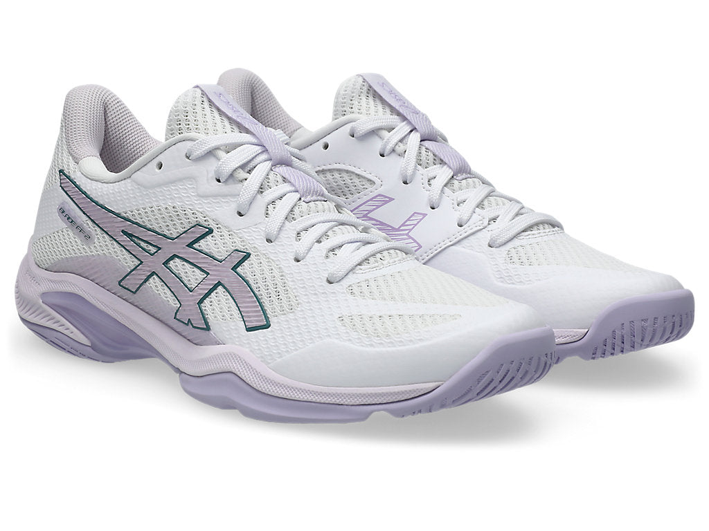Asics Women's BLADE FF 2 Indoor Shoes in White/Dahlia