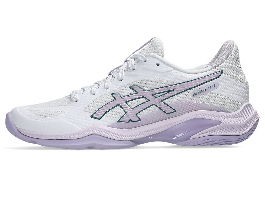 Asics Women's BLADE FF 2 Indoor Shoes in White/Dahlia