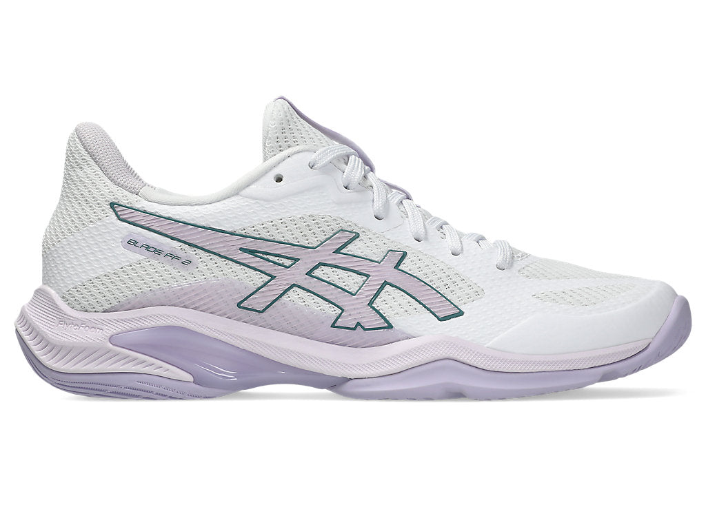 Asics Women's BLADE FF 2 Indoor Shoes in White/Dahlia