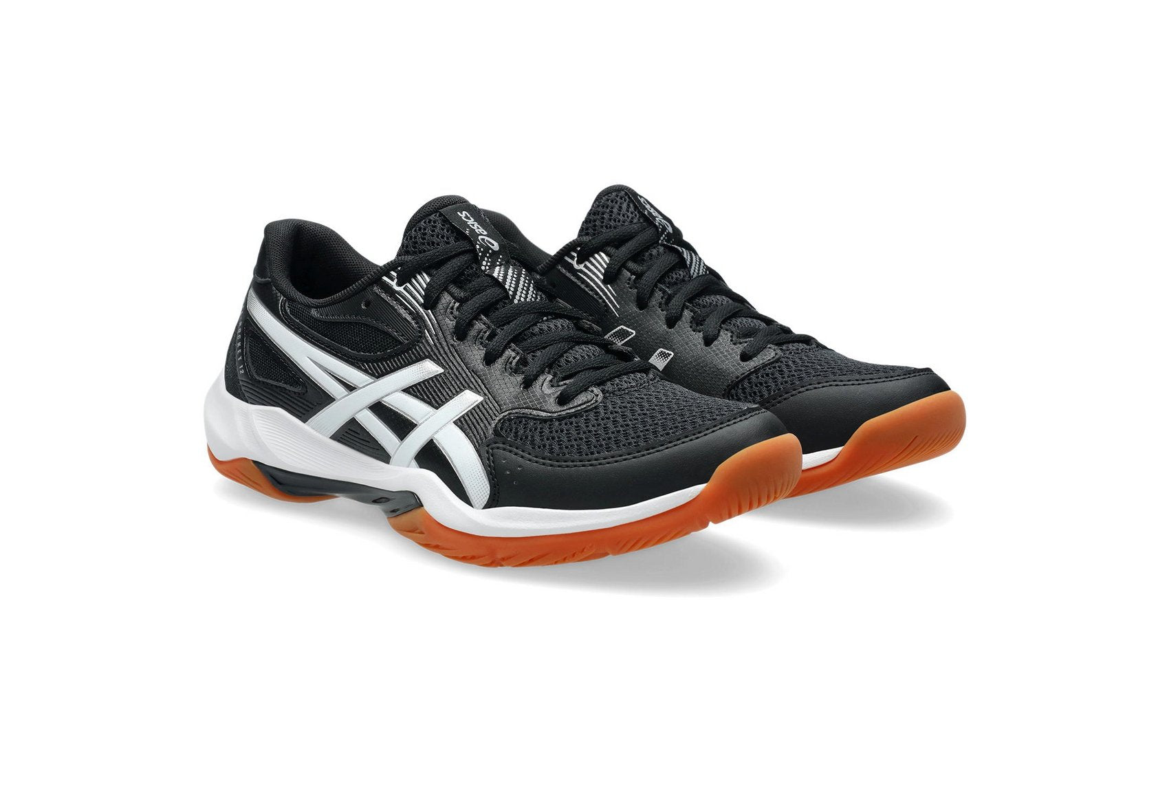 Asics Women's GEL-ROCKET 12 Indoor Shoes in Black/White