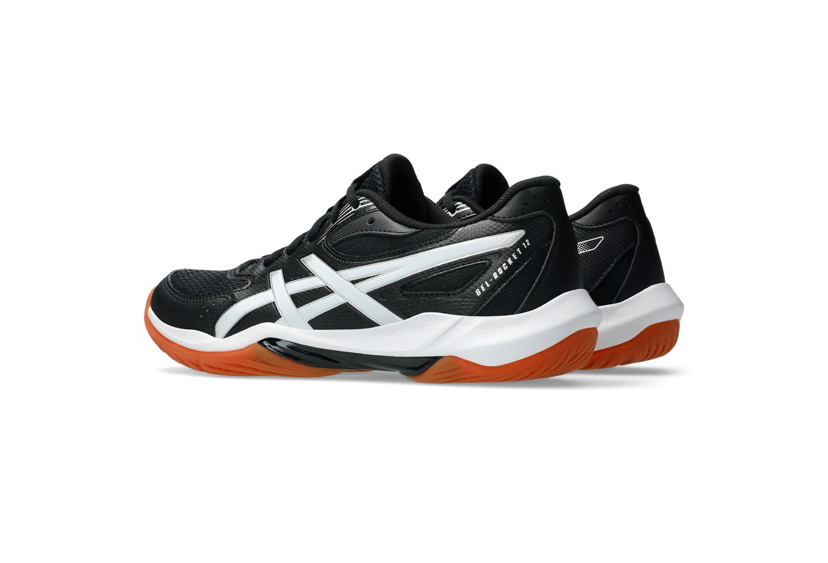 Asics Women's GEL-ROCKET 12 Indoor Shoes in Black/White