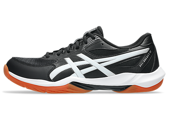 Asics Unisex GEL-ROCKET 12 Wide (2E) Indoor Shoes in Black/White