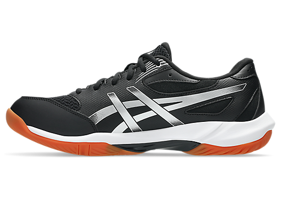 Asics Unisex GEL-ROCKET 12 Wide (2E) Indoor Shoes in Black/White